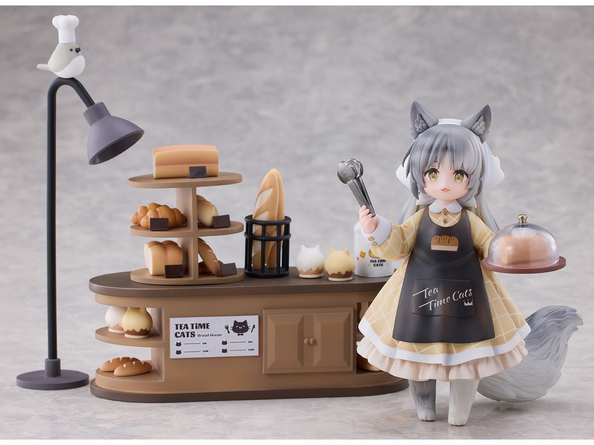 官方沙巴注册通道专属福利 Tea Time Cats Scene: Meow Town Bakery Clerk
